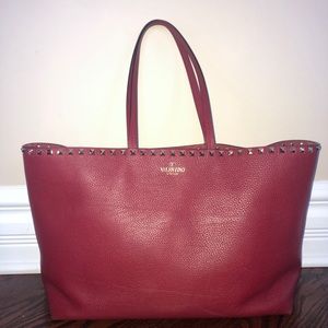 Red valentino studded tote